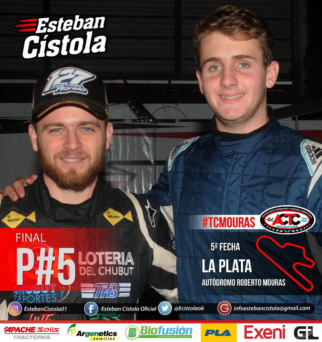 ecistola's tweet photo. Muchas gracias @marceloagrelo por haber corrido una fecha más junto a nosotros como #PilotoInvitado y te felicito por el gran trabajo que hiciste! 🏁#️⃣1️⃣2️⃣7️⃣👏🏼👏🏼👏🏼@gianiniprensa @actcargentina https://t.co/U1O4BZSWGW