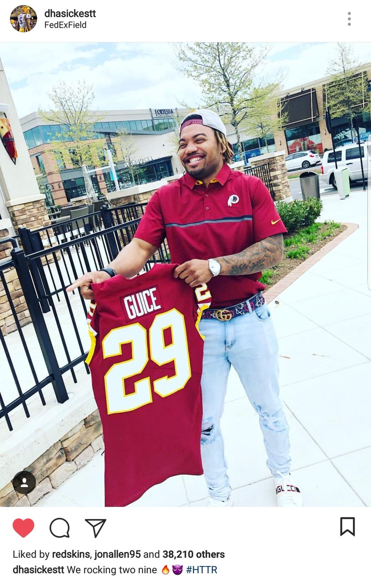 derrius guice jersey