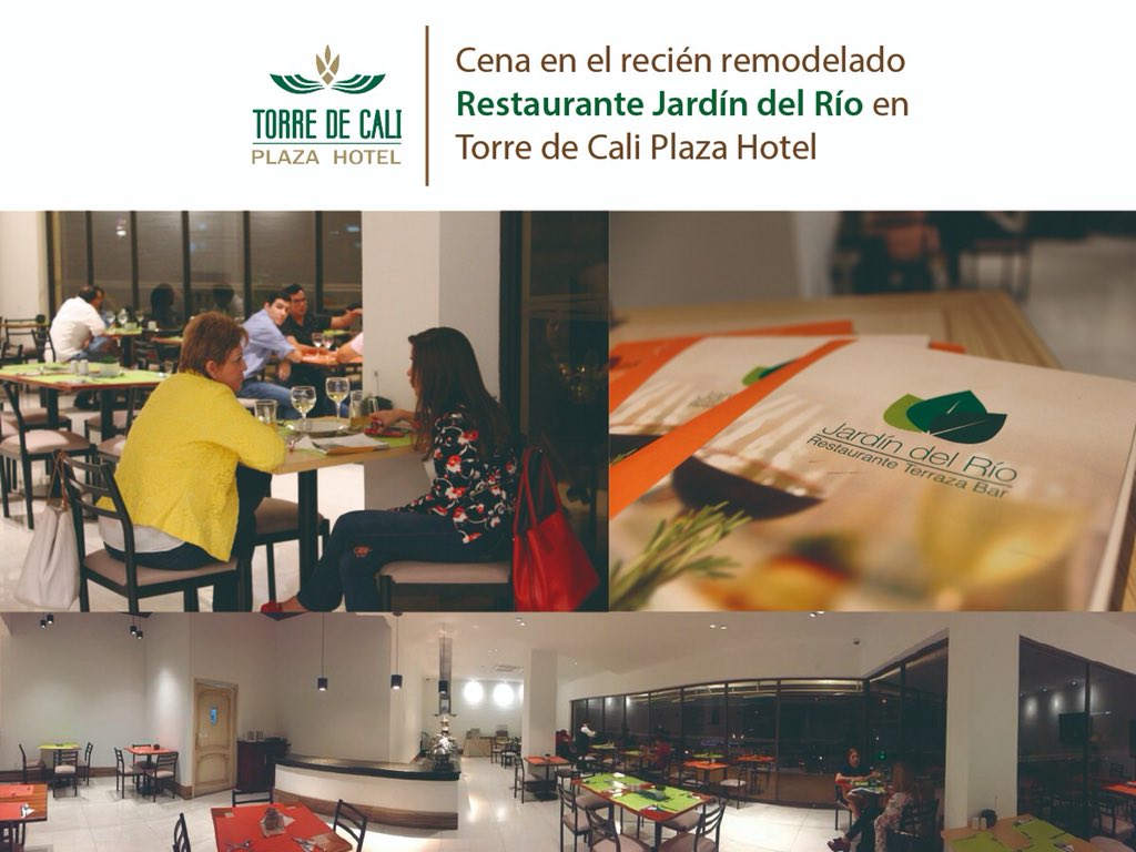 Conoce nuestro recién remodelado restaurante Jardín del Río 😃🍛😍
#Conectémonos #29Abr #torredecaliplazahotel