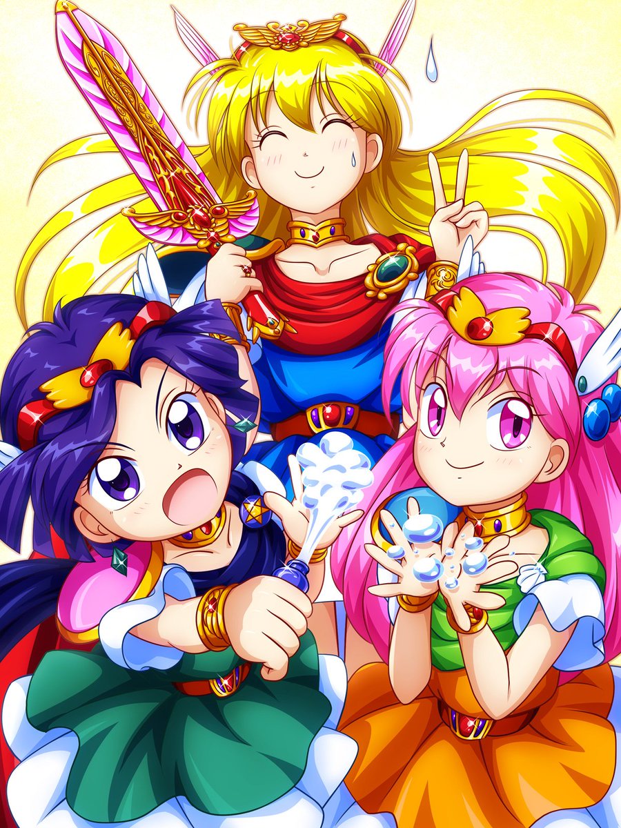 やっこちゃんとマリンちゃんのかしましコンビとマジカルプリンセスを