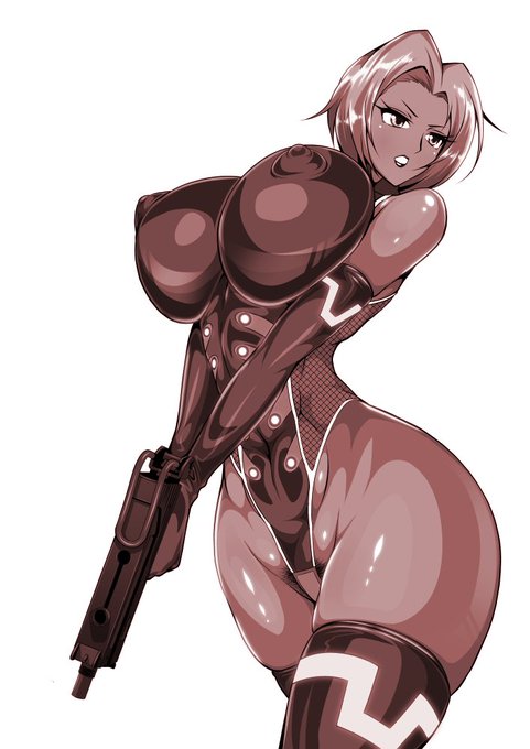 支援者向けカラーイラスト
『潜入捜査官カーラ&amp;ハルカ』から
カーラさんのモノクロ版。

犯罪組織のアジトに
派手なバトルスーツとイングラムで
潜入しようとするカーラさん。 