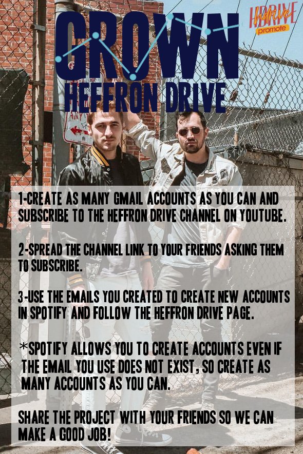 HDrivePromote's tweet photo. |NEW PROJECT!!!|- Join us and help to grown @HeffronDrive's audience!
|NOVO PROJETO!!!|- Junte-se a nós e ajude a crescer a audiência da @HeffronDrive! https://t.co/BX2AsLbVoo