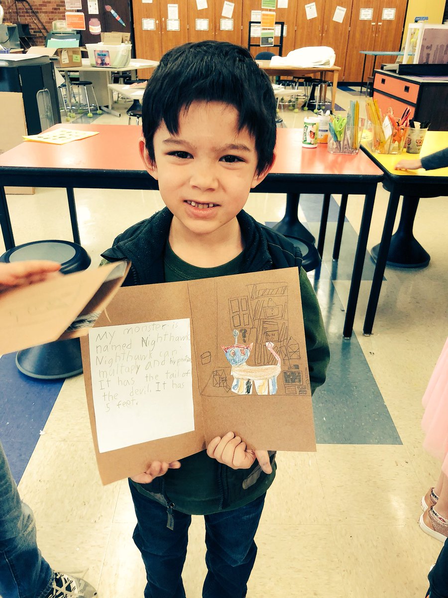 mrshollandart's tweet photo. 1st graders. Writing and Art #incrediblycreative #thisisgower #theresamonsterinmycloset https://t.co/XUCEnCKo72