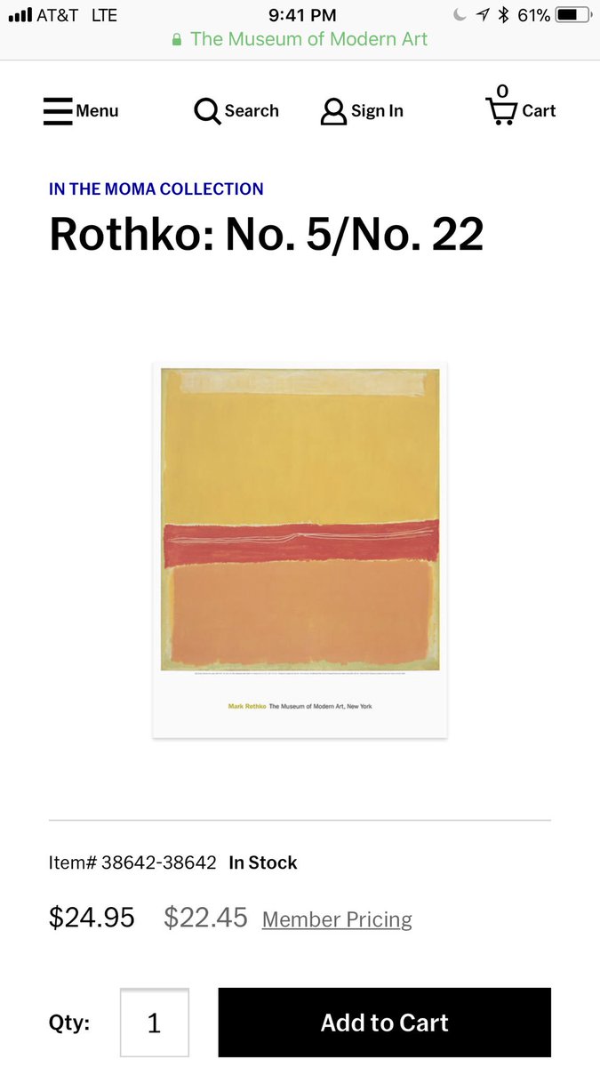 FRESCO_NETWORK's tweet photo. If you buy a Mark Rothko poster at $20 from MOMA, that is essentially one unlimited edition of the original artwork. Because of the unlimited supply, it makes your poster $20, not $86 million.

FRES Edition is the Prints &amp; Multiples for the digital era.

https://t.co/XduG81Ez7E https://t.co/R2okvT95T7