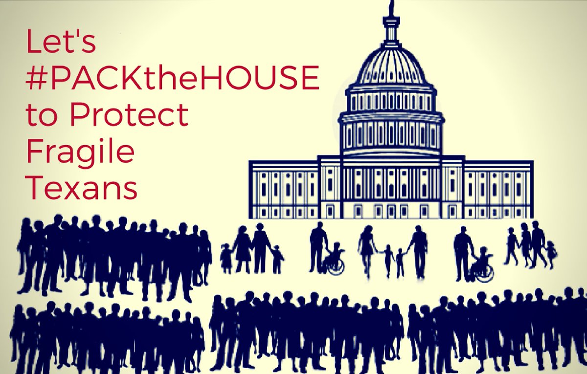 Let's #PACKtheHOUSE for fragile Texans being denied access to medically necessary services! Join us on 05/09 @ 9 AM for the <a href="/TexasHouse/">Texas House of Representatives</a> HS Cmte Hrng. facebook.com/ProtectTXFragi… 
#protectTXfragilekids #fixthismess #reversethecuts #STARKidsfailskids #fragileNOTfraudulent #txlege