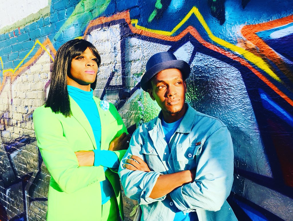 aleksmunoz's tweet photo. Leviticus and Miso. #makethemoon #TG #teaser #dtla #artsdistrict #lgbtq #lgbt #leviticus #comingsoon #kunst #farben #characterteaser #la #inclusion #prada https://t.co/VDKmoeZrmT