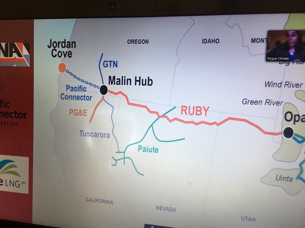 OregonJTA's tweet photo. Our move towards a #regenerativeeconomy requires to move away from #fossilfues- learn how the proposed #JordanCoveLNG and #NoPCPL could harm the communities who are on the frontlines of this impact. #PeoplesClimate @nolngexports https://t.co/4OOqm28Q7a