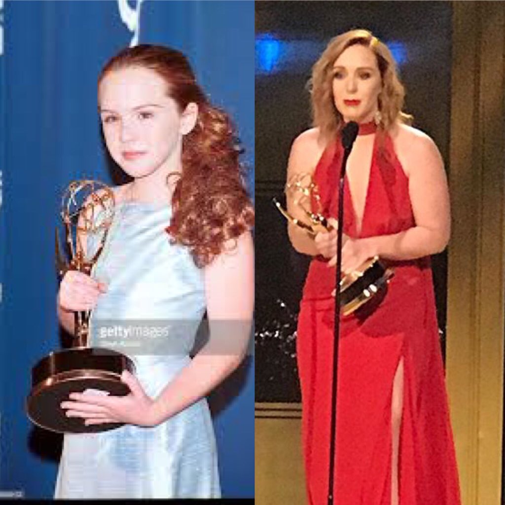 Miss_Bertany's tweet photo. This is what I call a Glow up Congrats again @camryngrimes #YR #DaytimeEmmys https://t.co/1dlX3sW8ZO