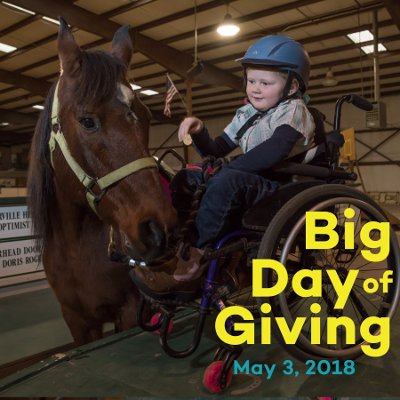 "No act of kindness, no matter how small, is ever wasted." - Aesop
Only 3 days left for the BIGGEST DAY OF GIVING of the year. Don't forget to mark your calendar for May 3rd to support Project RIDE on the Big Day of Giving. #bdog2018