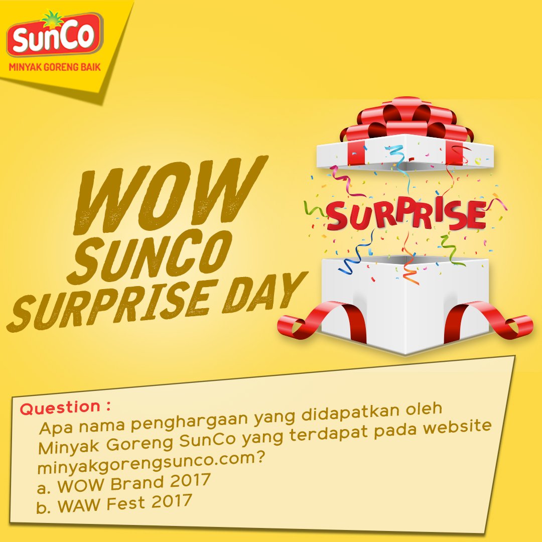 SunCo_ID's tweet photo. Mau voucher belanja 200.000 rupiah? Yuk, Jawab pertanyaan periode April berikut ini dengan cepat dan tepat yaa siapa tahu kamu salah satu yang beruntung. Untuk mekanisme #SunCoSurpriseDay kamu bisa cek di link ini ya: https://t.co/TuHPucqLtQ https://t.co/RaFSXJpgwK