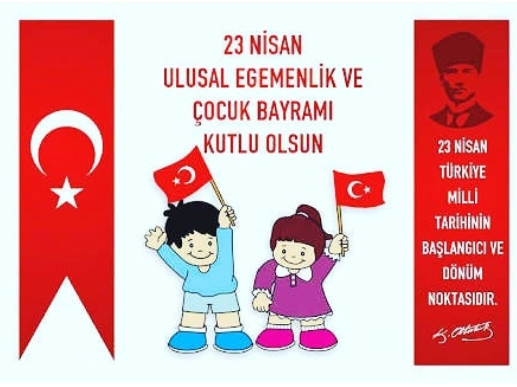 KbuUlm's tweet photo. 23 Nisan Ulusal Egemenlik ve Çocuk Bayramı Kutlu Olsun! https://t.co/IVoRjWwJN5
