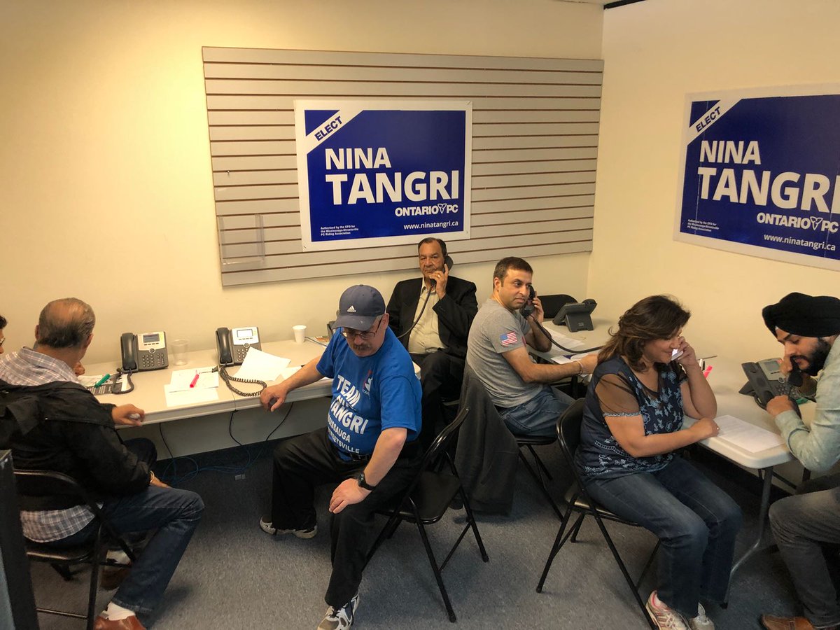 ninatangri's tweet photo. Another busy day for #TeamTangri #DoorKnocking #Phonebanking #Signbuilding. #Mississauga #Streetsville wants change and is ready to get #OntarioBackOnTrack #EnoughIsEnough #pcpo #FordNation https://t.co/2gjcjdHDUl