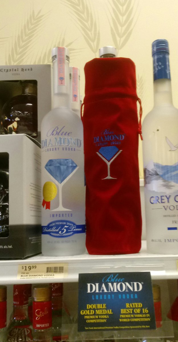 VodkaBrands's tweet photo. Blue Diamond Vodka
Top Shelf https://t.co/NUF64I4u3R