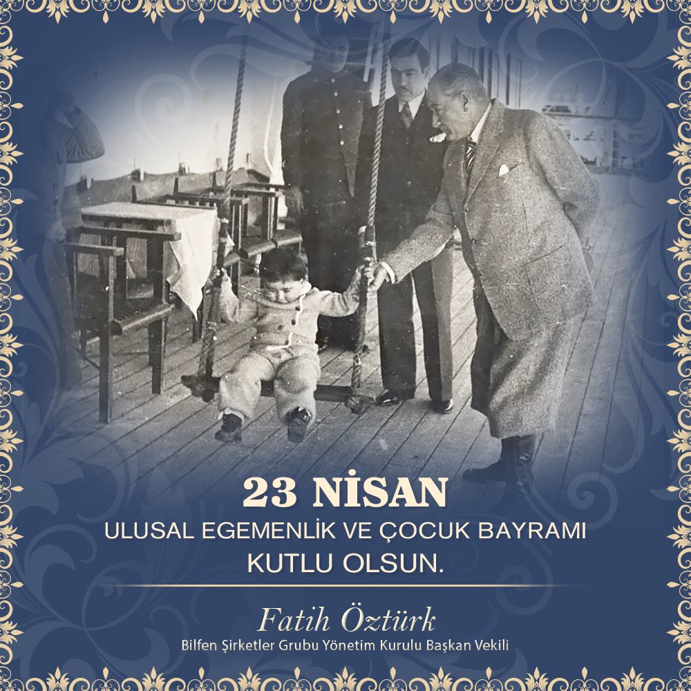 23 Nisan Ulusal Egemenlik ve Çocuk Bayramımız kutlu olsun. 🇹🇷