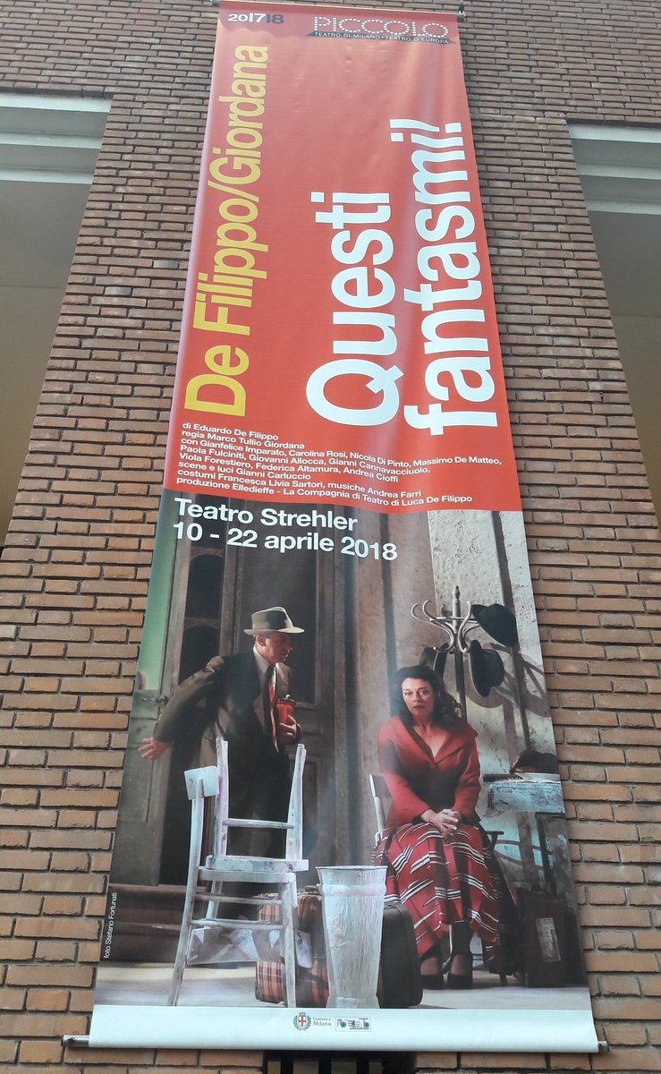 nsantese's tweet photo. "I fantasmi non esistono.... i fantasmi li abbiamo inventati noi... siamo noi i fantasmi..." 
La voce del grande maestro Eduardo è più attuale che mai...
#questifantasmi al @Piccolo_Teatro con #GianFeliceImparato https://t.co/nnflxYGxyK