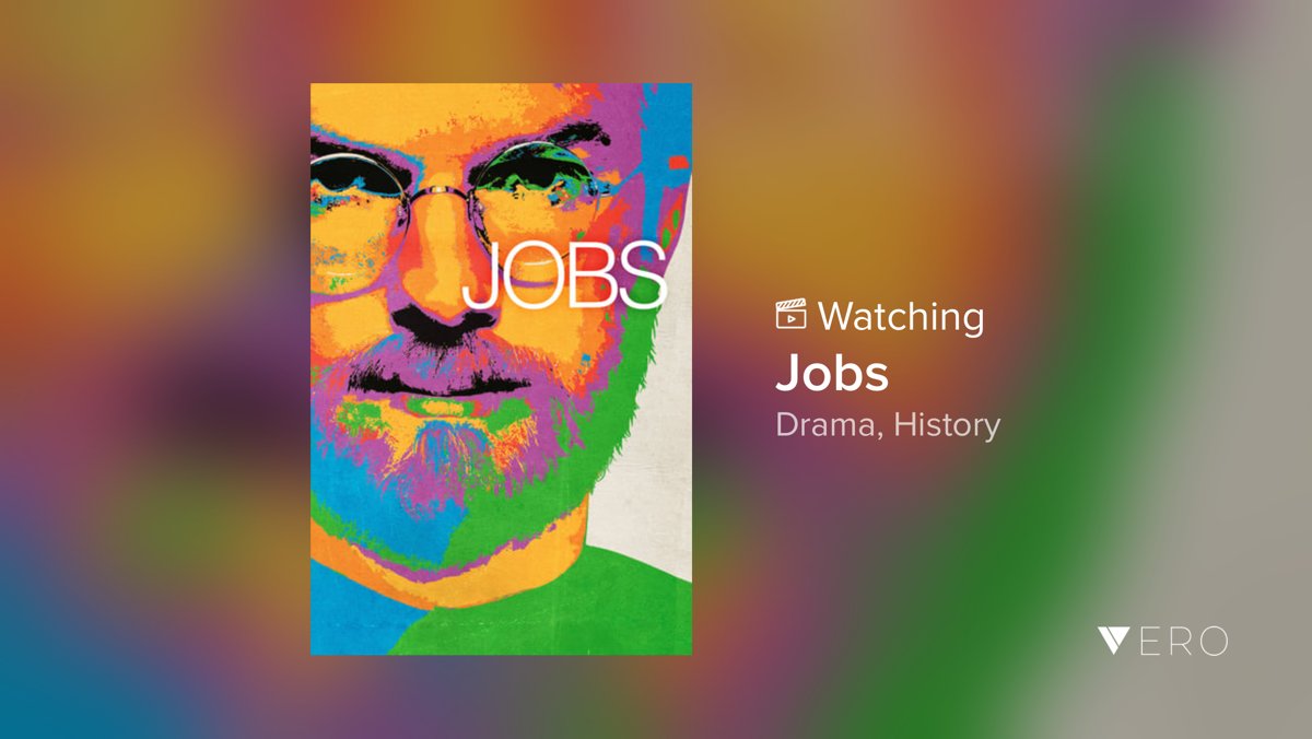 Rewatching this great flick! #jobs #apple #personalcomputers #revolutionary #imac #mac #computer @VeroTrueSocial