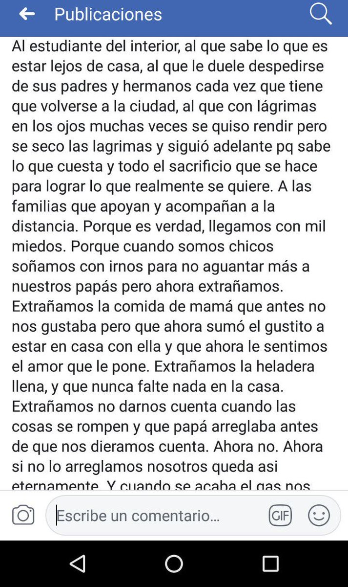 DaiiBlanco1's tweet photo. Ser estudiantes del interior. Se que al final hay recompensa 👏🏼 (lo más lindo que leí) https://t.co/CwVG8TJqp4