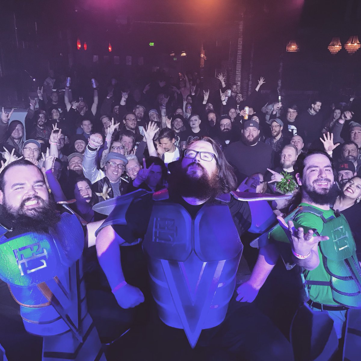 bitforceband's tweet image. #Denver was an absolute blast last night. #bitforce #mcchris #mcchrisisbacktour #powerpose