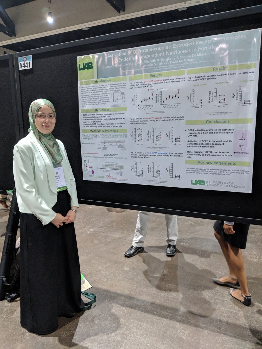 TamaraEsca's tweet photo. Remember to visit the poster sessions! Highlighted here is one of our own YSC members Eman Gohar! #ASPET18 #ExpBio https://t.co/Eh5kNAYhYH