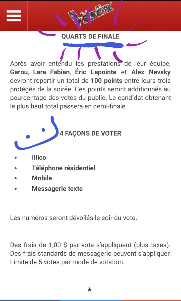 CE SOIR LES QUARTS DE FINALE À 19H! Hâte de vous faire entendre tout ça 💜 #LaVoixTVA #ÉquipeLara
