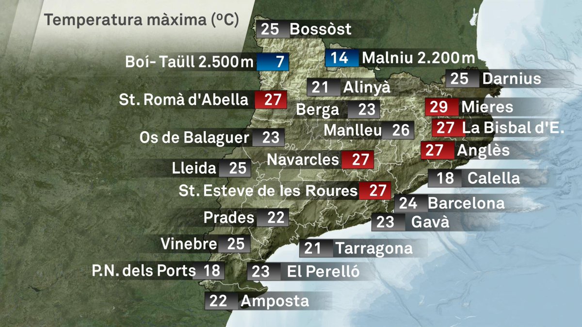 Ja era hora que #324eltemps de <a href="/324cat/">3catinfo</a> ens situés al mapa de temperatures!

#SantEsteveDeLesRoures