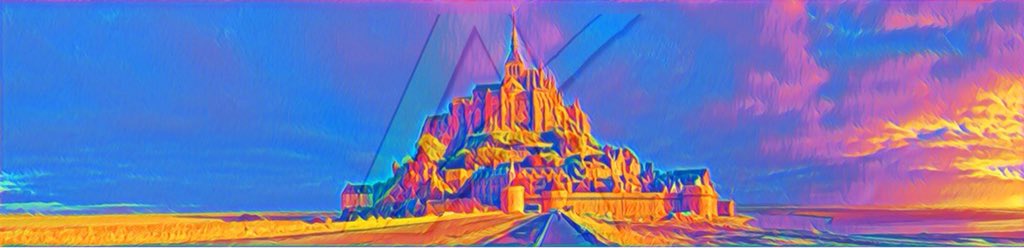 CMdigiART's tweet photo. Mount St Michel Landscape Sunset #MtStMichel #mountsaintmichel #france #abbey #medieval #digital #art https://t.co/42RsC2h27p