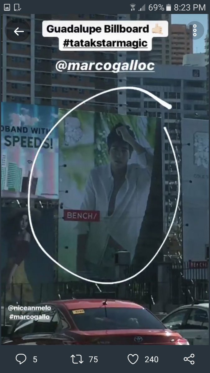 oletterivera's tweet photo. GUADALUPE, MAKATI
Bench Billboard with Marco
So proud of you @itsmeMarcoG 
Thank you @benchtm @BCbench 

#BENCHBillboard MarcoGallo https://t.co/fUmLjDOMfc