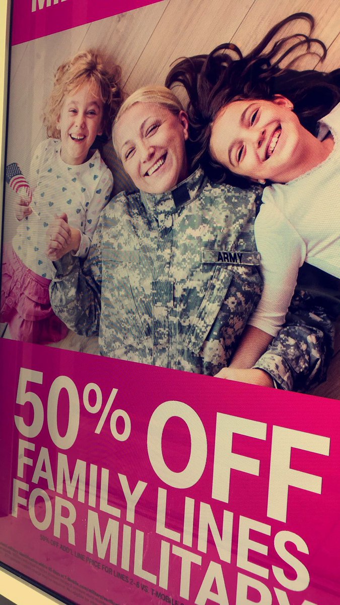SajonyJ's tweet photo. @TMobile at it again!!! This is why I love my company! God Bless our military and their families! https://t.co/lcx5dS5owI
