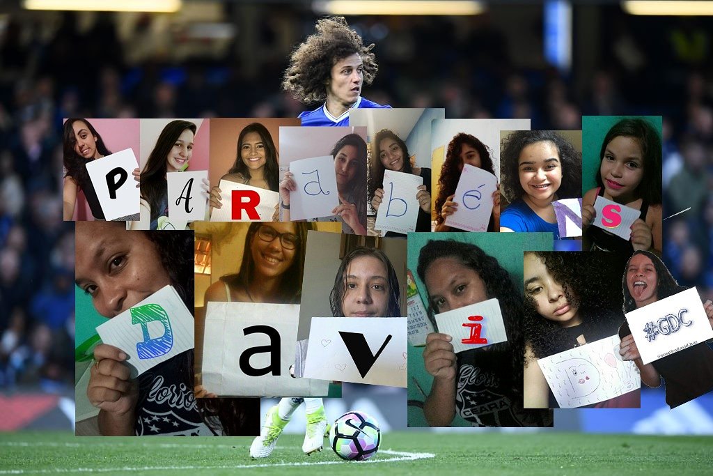 De todas nós do GDC Happy Birthday David Luiz    