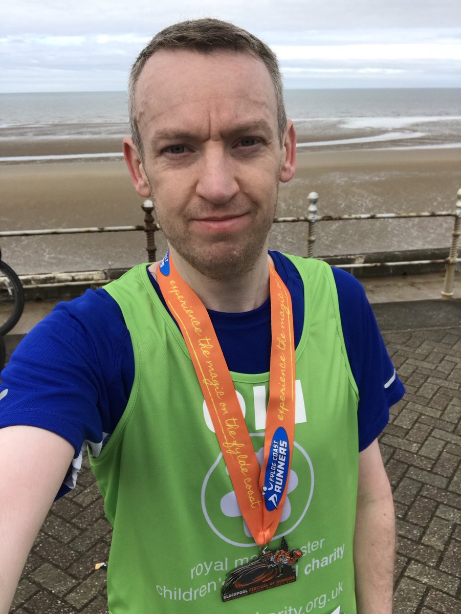 🎉NEW HALF MARATHON PB :
1 HOUR 47 MINUTES 47 SECONDS🎉 at @fcrevents Blackpool Half Marathon.Beating my previous HM PB by 4 minutes 21 seconds.Absolutely made up!Challenge 10 raising money for @RMCHcharity & #IMOAC. 💚🏃♂️ #PBKLAXON @UKRunChat #UKRunChat #Blackpool