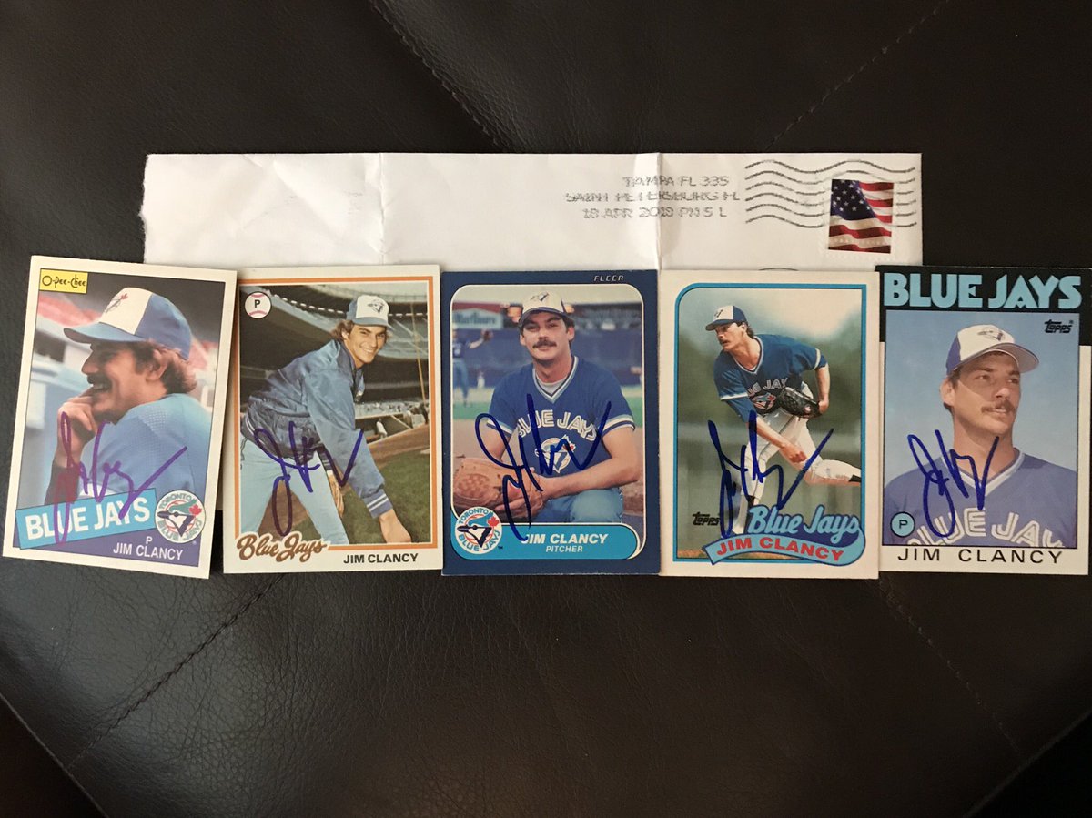 memorabiliaddy's tweet photo. #JimClancy #baseball @MLB @MLBNetwork @BlueJays #pitcher #TTM #AutographCollector #ClassAct #GreatGuy #ThankYou #TTMSuccess https://t.co/SSCXbM0J0B