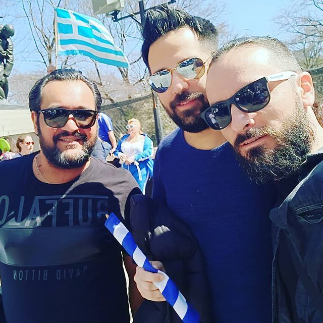 athanlive's tweet photo. Might as well join the #parade!
...
#greekparade #greeksinnewyork #beardgang #beards #beard #instabeard #beardedup #beardup #nyc #sunnyday #follow #followme https://t.co/8moOK7vdZM https://t.co/8EqdOAlVY5