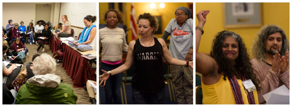 SplitThisRock's tweet photo. We're still savoring all the magical moments from this week. Here are a few moments from day two at #SplitThisRock2018 Poetry Festival. Photos by @kadairphoto. https://t.co/wMYXNGrA0t