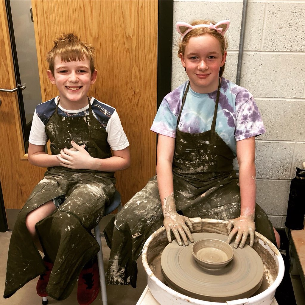 LoveClay_'s tweet image. Great first #FamilyThrowingWorkshop today, lovely to see all ages learning how to #throwApot together 😍❤️ The kids definitely did as well as the adults too 😉 We hope everyone enjoyed it and thank you to teacher @dimblebyceramic
