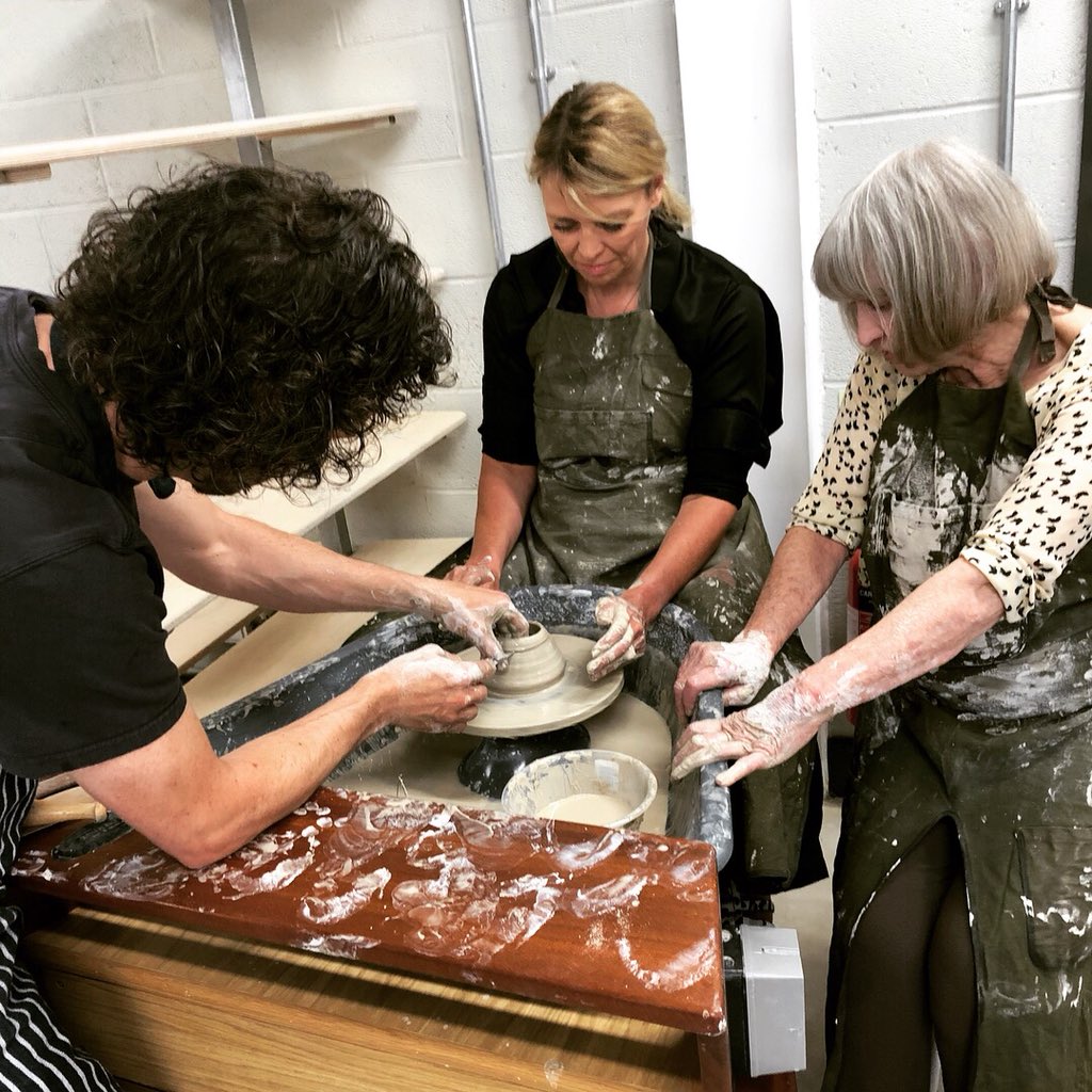 LoveClay_'s tweet image. Great first #FamilyThrowingWorkshop today, lovely to see all ages learning how to #throwApot together 😍❤️ The kids definitely did as well as the adults too 😉 We hope everyone enjoyed it and thank you to teacher @dimblebyceramic