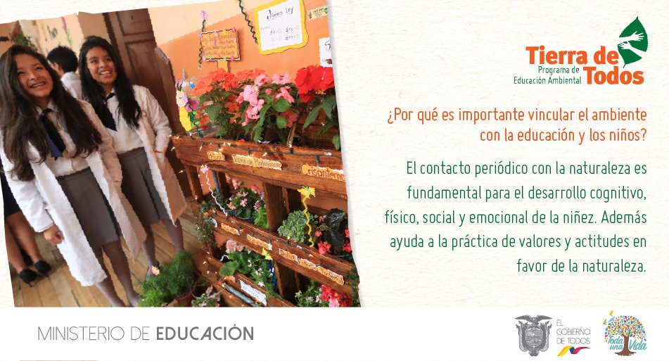 Educacion_Ec's tweet photo. #DíaTierraEC Las instituciones educativas que aplican buenas prácticas ambientales forman mejores ciudadanos. Descarga el manual y cuidemos juntos el planeta https://t.co/ifx0kADNEB https://t.co/twr1KS75X7