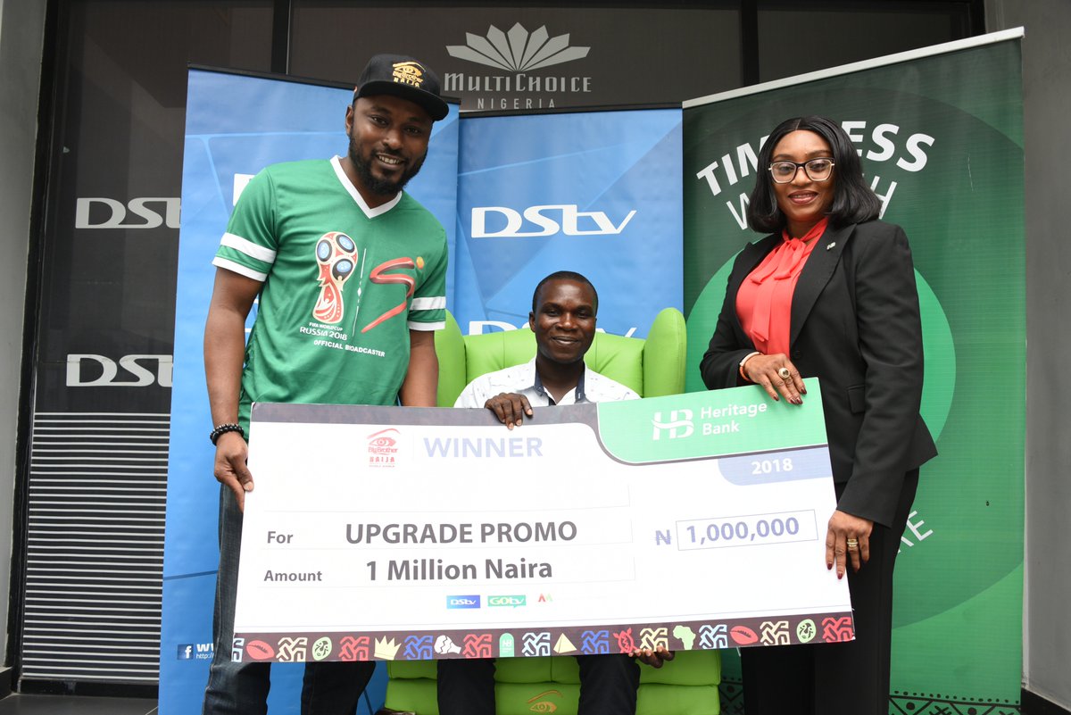 BBNaija's tweet photo. Mr. Ayannuga Kazeem is the last winner of the DStv and GOtv #ItPaysToUpgrade campaign. He has won N1 million and the #BBHoHChair. The chair is created by @e2o_creazion. https://t.co/TBH2jwJzXI