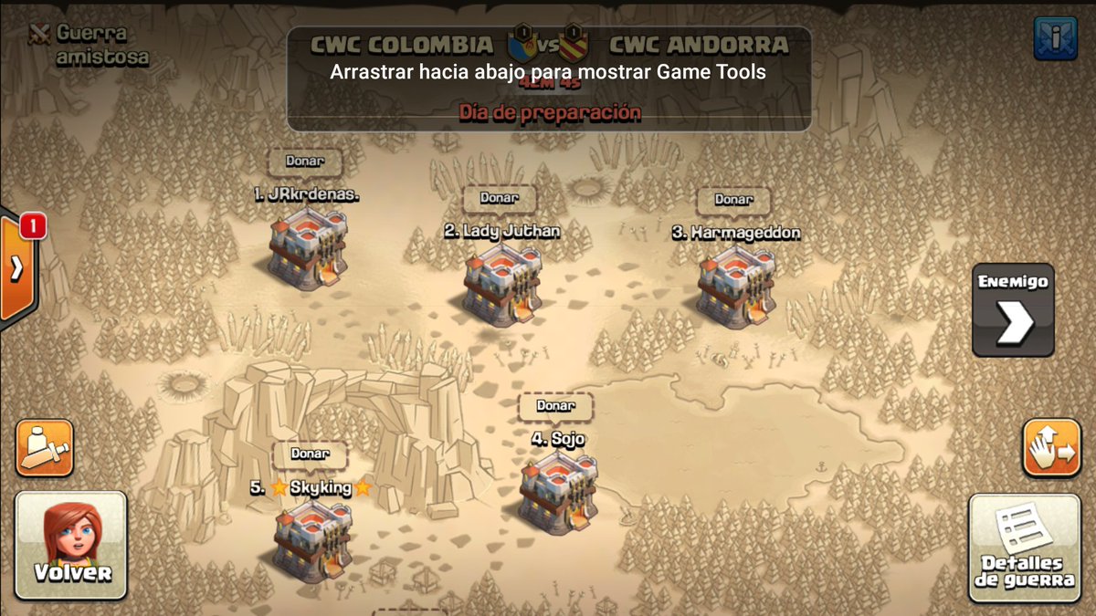 Iniciamos participación en la <a href="/ClashWorldCup/">Clash World Cup</a>  vs nuestros hermanos de <a href="/CwcAndorra/">CWC ANDORRA</a> GL vamos COLOMBIA 🇨🇴🇨🇴 en minutos por el canal de <a href="/yoelelvi34/">The_yv34</a>