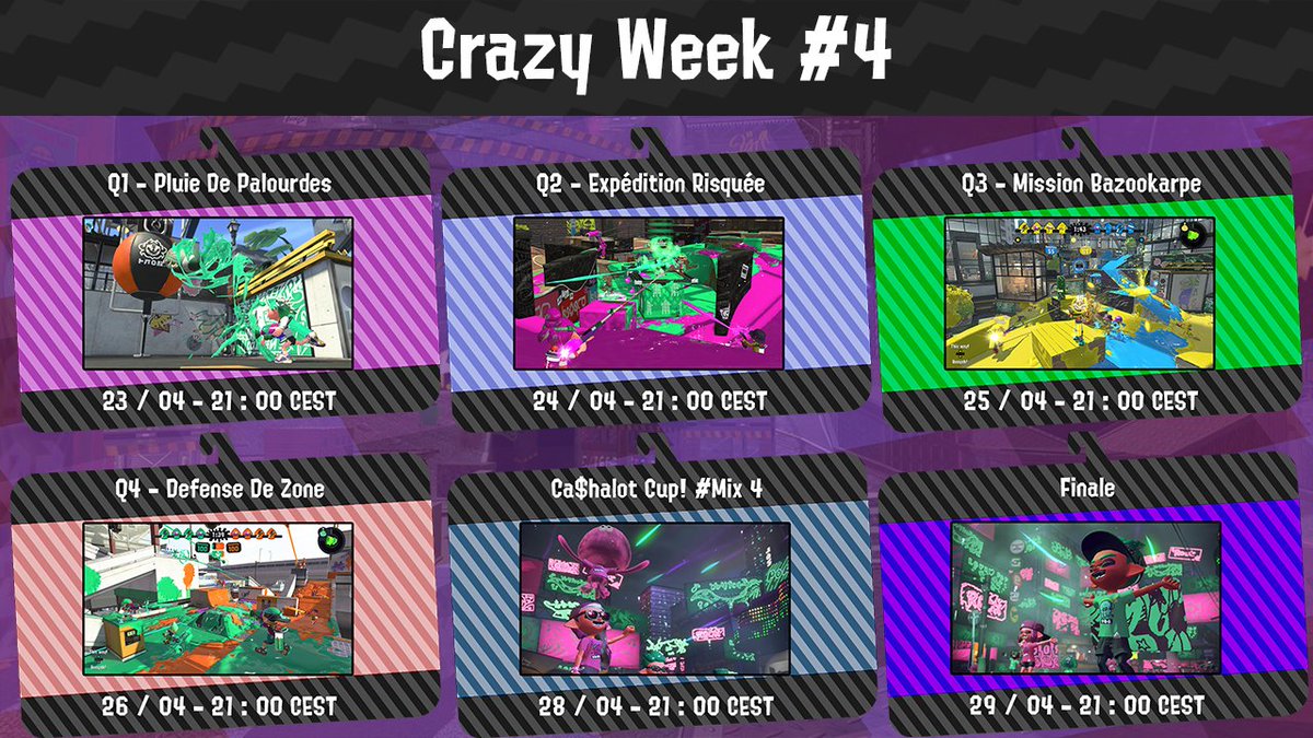 ClubCashalot's tweet photo. 🦑#CrazyWeek4 J-1 🦑
L'heure fatidique arrive les squids : La #CrazyWeek4 débute demain avec la première phase de qualifs dédiée à la pluie de palourdes. Venez qualifier votre équipe à la grande finale pour remporter 4 cartes e-Shop de 15 € !
▶️ https://t.co/pOIMGzNrgd https://t.co/yPqQgUQl0D