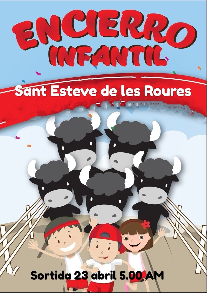 PlacaDels's tweet photo. @Ritxi_Witxi @TorosSER @TorosSantEsteve Nosaltres demà fem correbou per la mainada en horari infantil. https://t.co/d0kMvQSQgP
