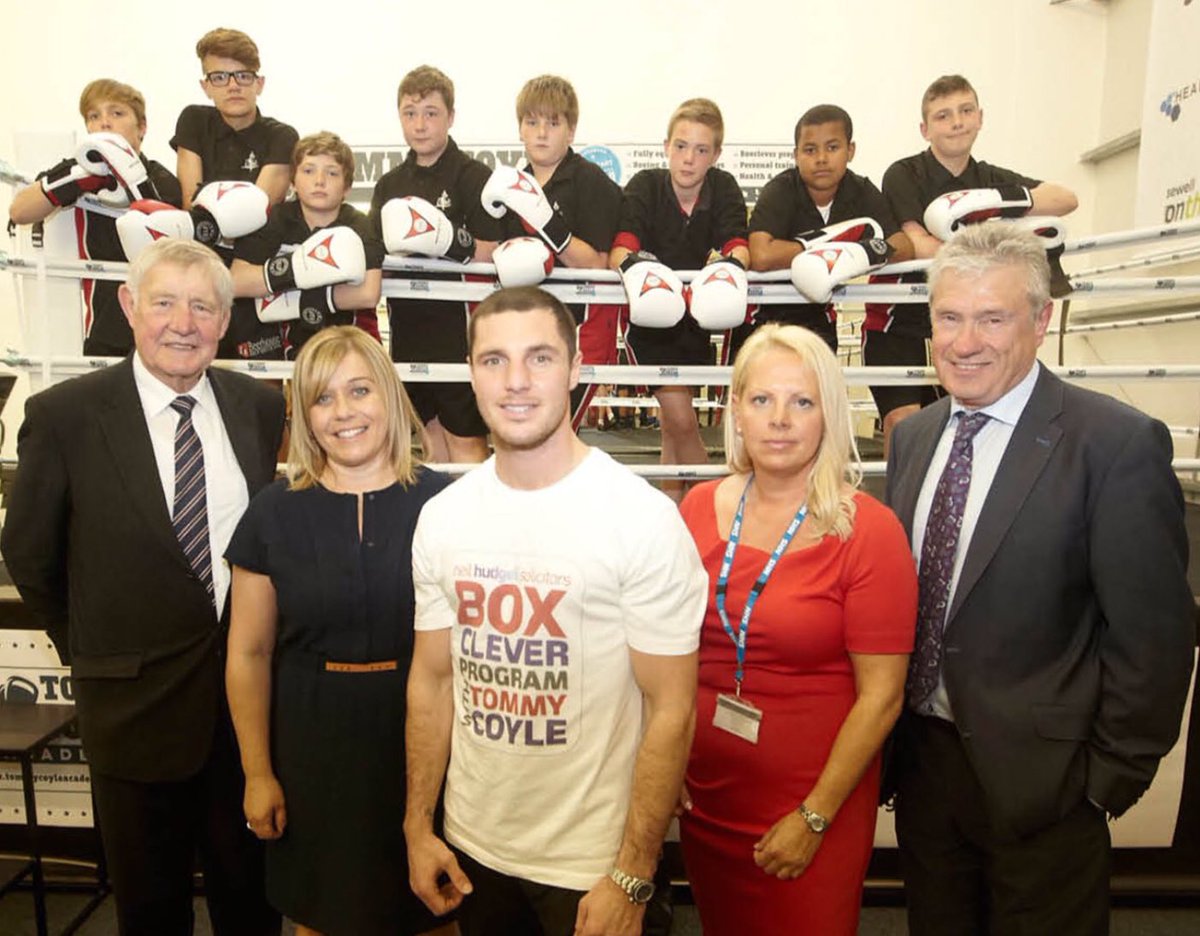 Congratulations to our #champ <a href="/TommyCoyle89/">Tommy Coyle</a>. A role model to all young people that attend our @TommysAcademy2 gym - Hard work pays off! #AndTheNew
