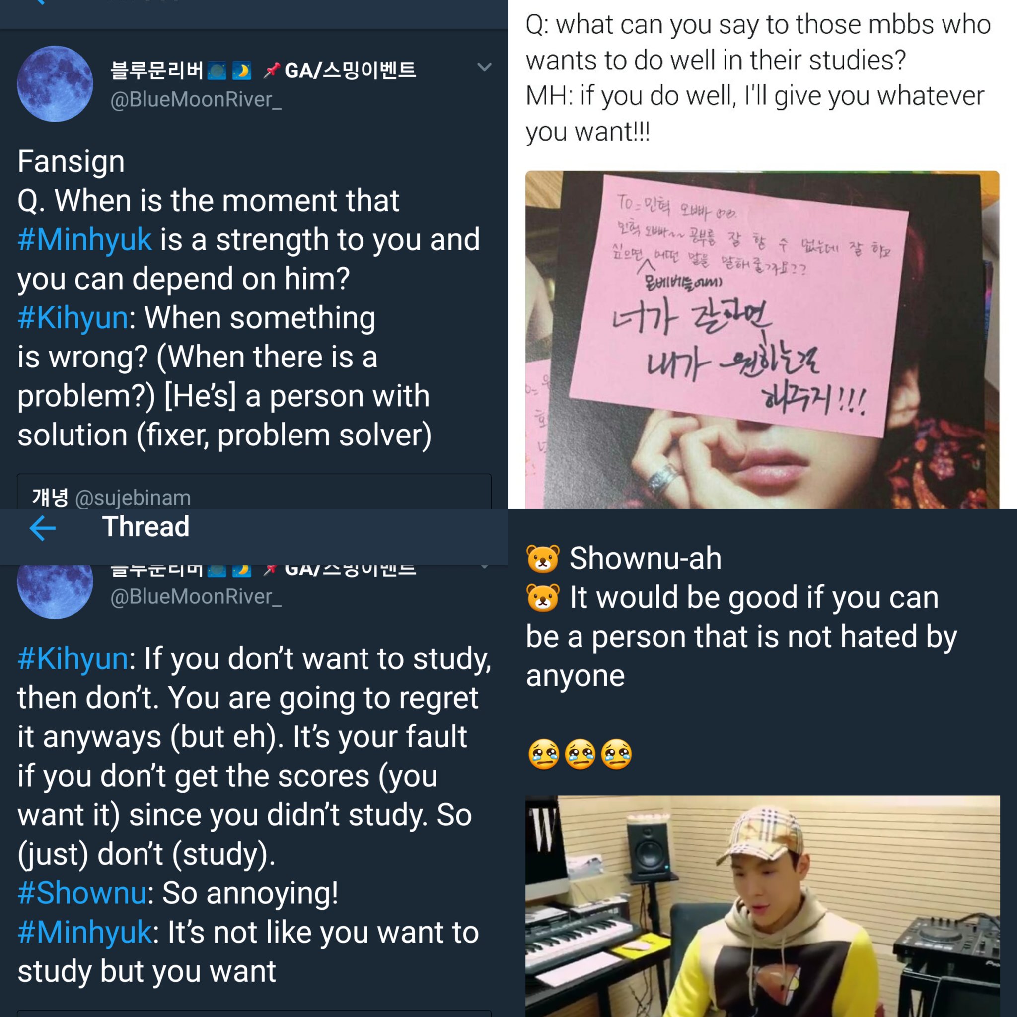 Minhyukisnotreal on Twitter: "I put together some monsta x quotes