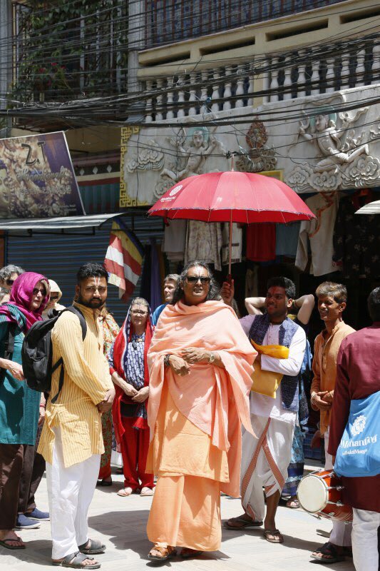 vishwananda's tweet photo. At the #Narayana #temple at #Buddha #Neelkantha https://t.co/CZESH8mQu8