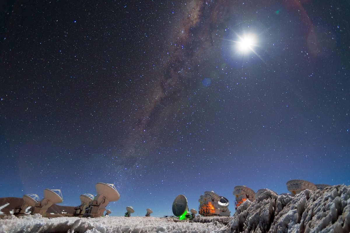 ESO_Ireland's tweet photo. The Milky Way over @ALMAObs Credit: @_ansack / @ESO https://t.co/aFrwdBey61 https://t.co/p3BiurmFSy