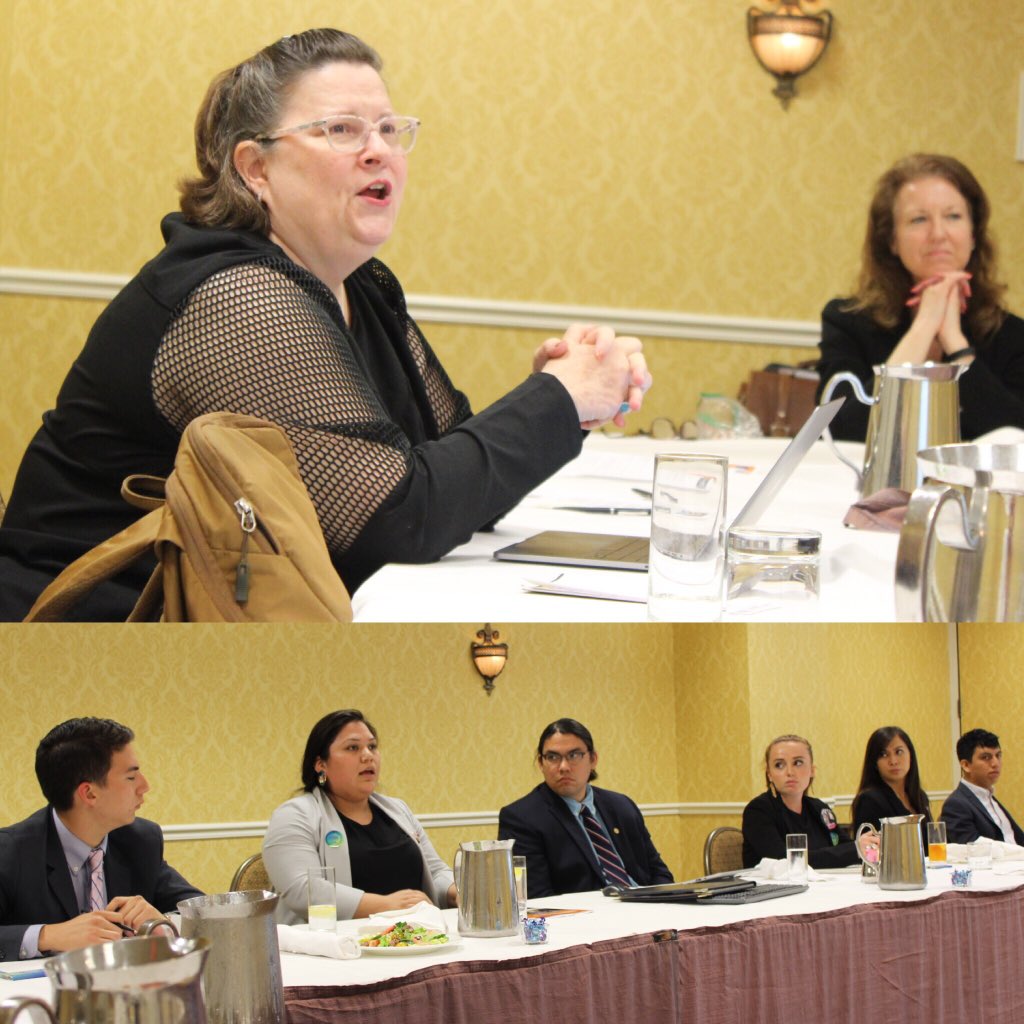 genindigenous's tweet photo. “Be humble, but don’t undervalue yourself. Acknowledge your knowledge and experiences, even in the face of challenges.” — Tunica-Biloxi Council Member Brenda Litinger to #GenIFellows at #NAFOA2018 https://t.co/TaTl0eSr6c