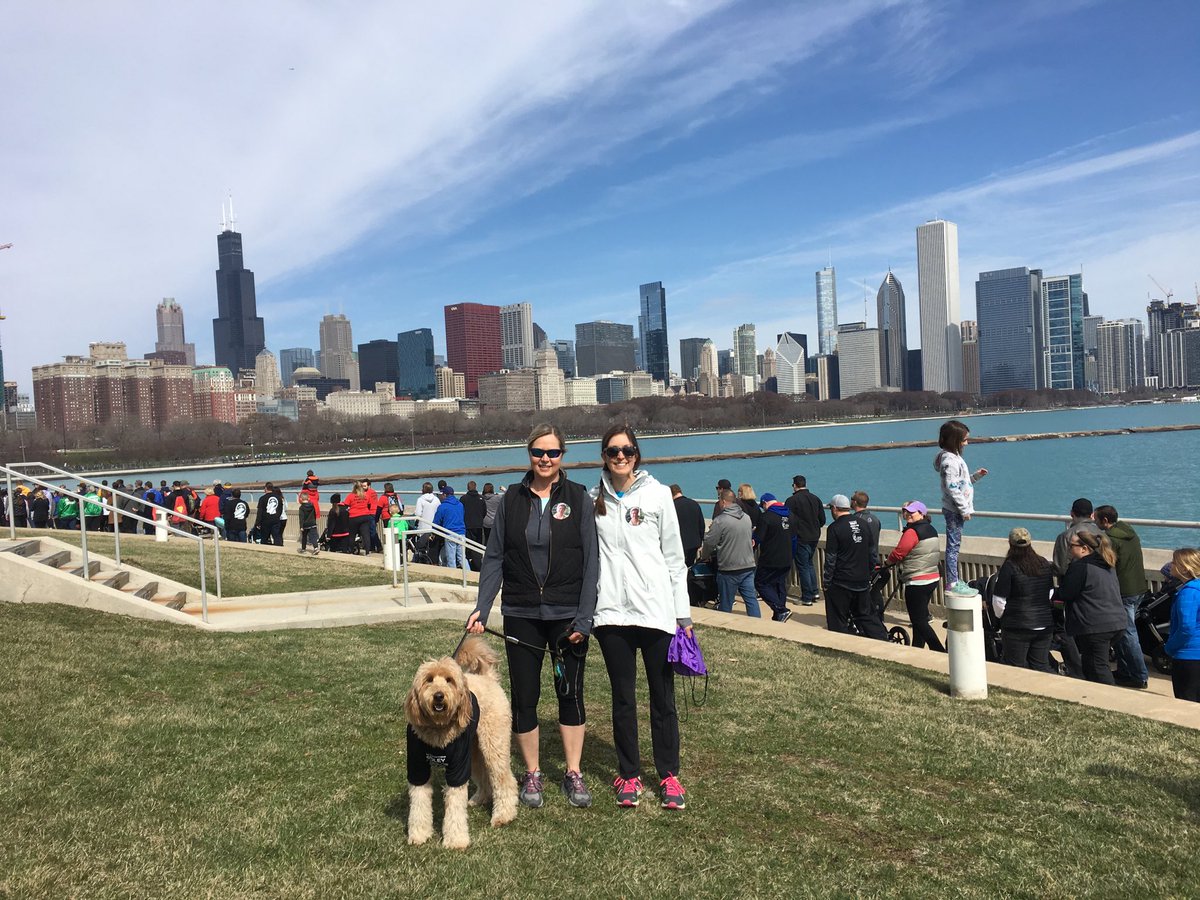 A lovely day for <a href="/NurseFalknor/">Jamee Falknor</a> and I to support the <a href="/theABTA/">American Brain Tumor Association</a> in honor of G. Scott Falknor! #BT5KChicago #lifeisgood