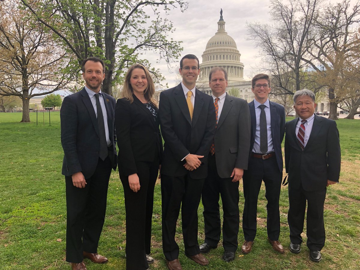 jordanstanleymd's tweet photo. The Alabama contingent of eye surgeons on Capitol Hill advocating for physician-led eye care in the fight to protect and restore sight. Thankful for the opportunity to help lawmakers connect the dots between policies and our daily work with patients. #MYF2018 #aaoyo @aao_ophth https://t.co/90WSNRyTvg