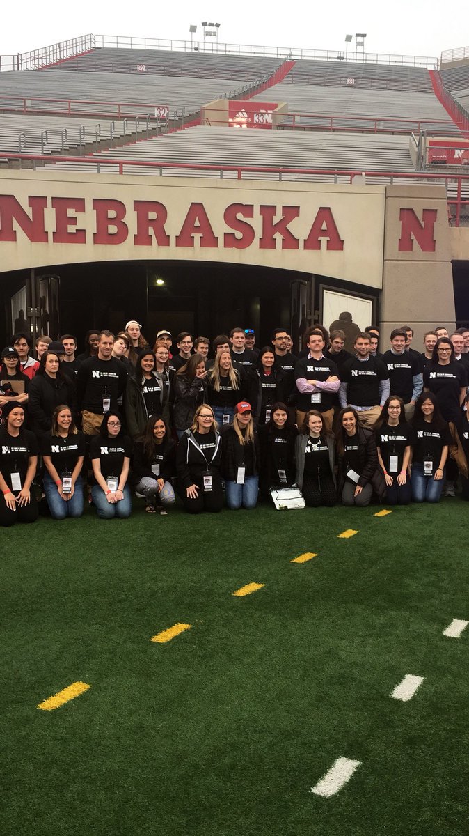 Unl_CoJMC's tweet photo. The #Husker Spring Game was a great day for #UNL #CoJMC. Our students got their hands dirty with the professionals of Nebraska Athletics and covered the game from the rooftop to the field. #CoJMCSpringGame https://t.co/dOuJMZm7dl