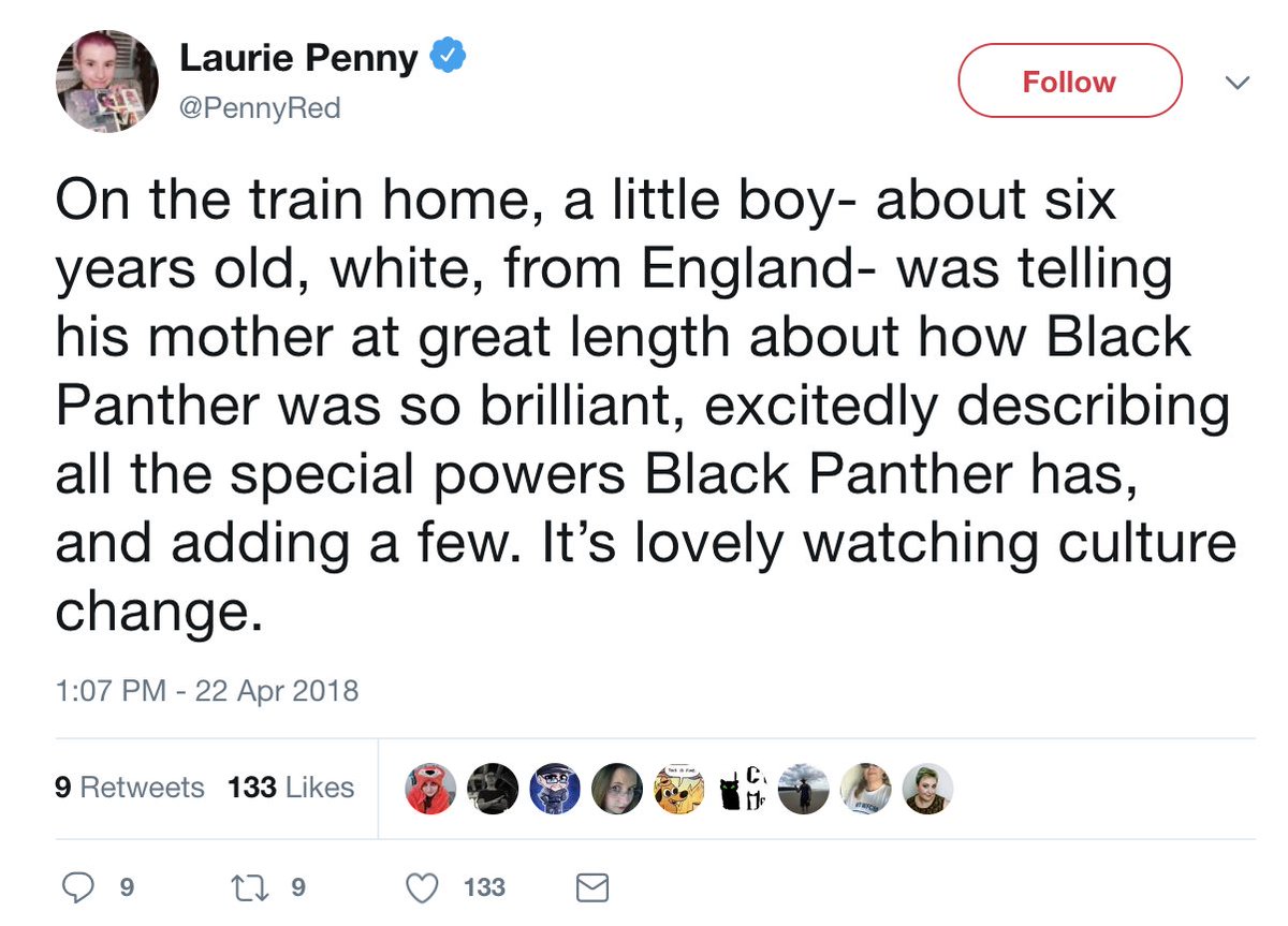 I too am pleased young boys have finally taken an interest in superhero movies