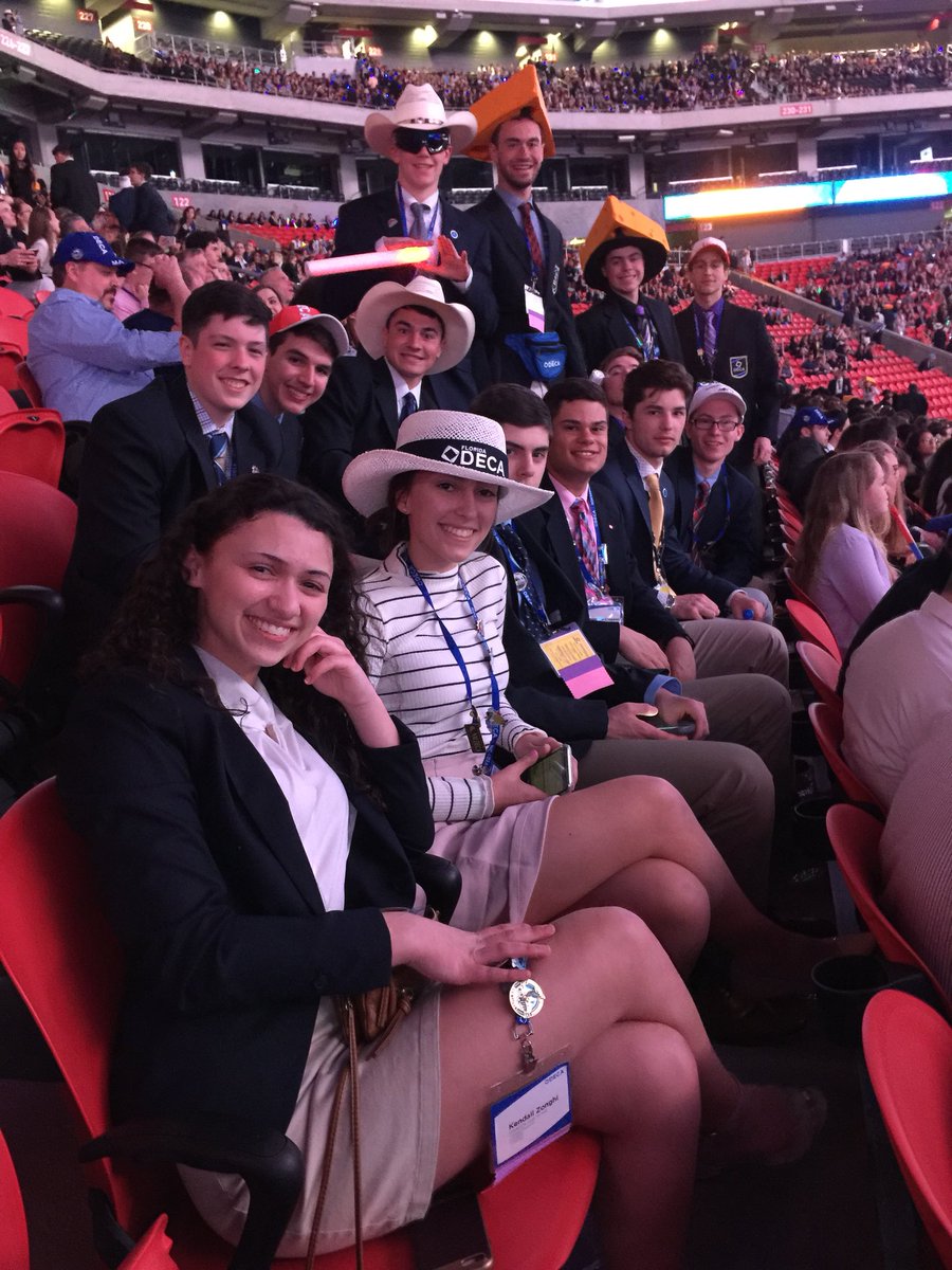 t_oliveri's tweet photo. Pic from last night’s amazing opening session and Day 1 of #ICDC competition &amp; leadership academies. @Hopedale_DECA Ss putting their best @hopedalejshs foot forward! https://t.co/mNYMfAHUm5